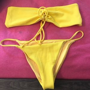 Yellow Zaful bikini
